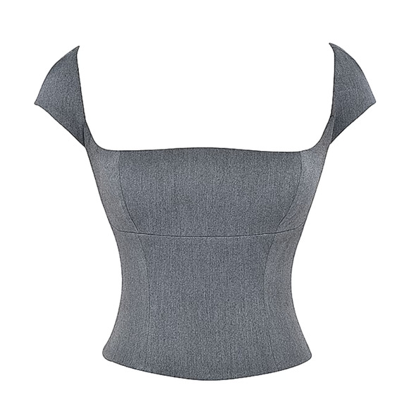 House of CB Rowena Grey Lace Back Corset size L+ | XL | 10-12 - Picture 1 of 9